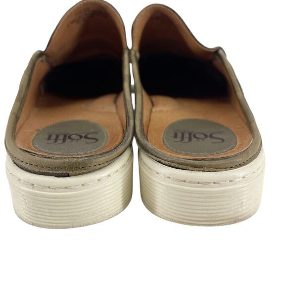 SOFFT Somers III Slide Slip On Sneaker Camo Leather Mule Size 8.5 - Picture 8 of 11
